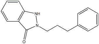 2-(3-Phenylpropyl)-1H-indazol-3(2H)-one 구조식 이미지