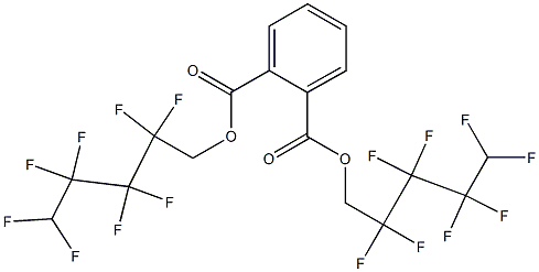 Phthalic acid bis(2,2,3,3,4,4,5,5-octafluoropentyl) ester Structure