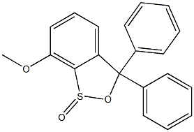 3,3-Diphenyl-7-methoxy-3H-2,1-benzoxathiole 1-oxide Structure