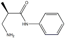 [R,(-)]-3-Amino-2-methyl-N-phenylpropionamide 구조식 이미지