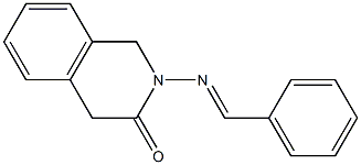 1,4-Dihydro-2-(benzylideneamino)isoquinolin-3(2H)-one 구조식 이미지