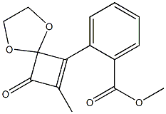 2-(7-Methyl-8-oxo-1,4-dioxaspiro[4.3]oct-6-en-6-yl)benzoic acid methyl ester 구조식 이미지