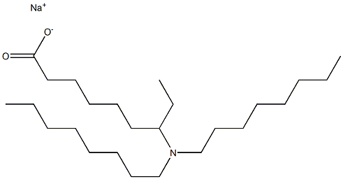 7-(Dioctylamino)nonanoic acid sodium salt 구조식 이미지