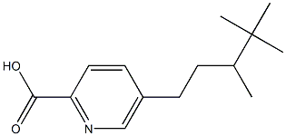 5-(3,4,4-Trimethylpentyl)pyridine-2-carboxylic acid Structure