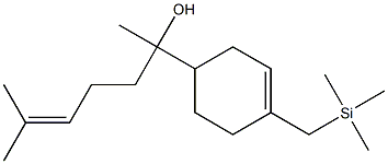 2-(4-Trimethylsilylmethyl-3-cyclohexenyl)-6-methyl-5-hepten-2-ol Structure