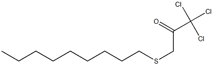 1,1,1-Trichloro-3-(nonylthio)propan-2-one Structure