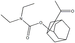 2-[(N,N-Diethylcarbamoyl)oxy]-2-acetyladamantane 구조식 이미지