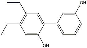 4,5-Diethyl-1,1'-biphenyl-2,3'-diol 구조식 이미지