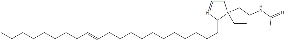 1-[2-(Acetylamino)ethyl]-1-ethyl-2-(12-henicosenyl)-3-imidazoline-1-ium 구조식 이미지