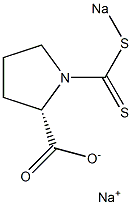 1-[(Sodiothio)thiocarbonyl]-L-proline sodium salt 구조식 이미지