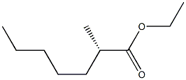 [S,(+)]-2-Methylheptanoic acid ethyl ester Structure