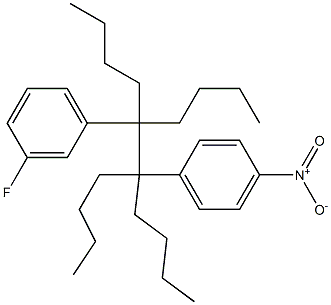 5,6-Dibutyl-5-(4-nitrophenyl)-6-(3-fluorophenyl)decane Structure