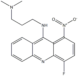 1-Nitro-N-[3-(dimethylamino)propyl]-4-fluoroacridin-9-amine Structure