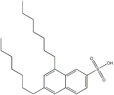 6,8-Diheptyl-2-naphthalenesulfonic acid 구조식 이미지