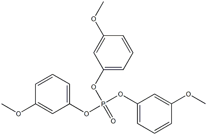 Phosphoric acid=tris(m-methoxyphenyl) ester Structure