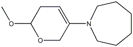 3,6-Dihydro-2-methoxy-5-[(hexahydro-1H-azepin)-1-yl]-2H-pyran Structure