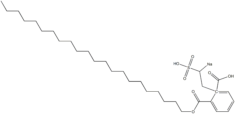 Phthalic acid 1-docosyl 2-(2-sodiosulfoethyl) ester 구조식 이미지