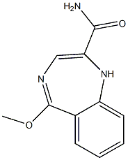 5-Methoxy-1H-1,4-benzodiazepine-2-carboxamide 구조식 이미지