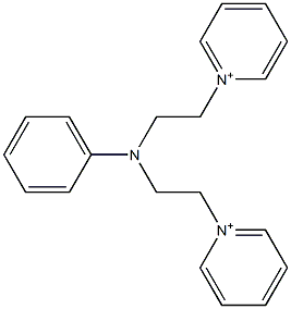 1,1'-[(Phenylimino)bis(2,1-ethanediyl)]bispyridinium 구조식 이미지
