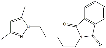 2-[5-(3,5-Dimethyl-1H-pyrazol-1-yl)pentyl]-2H-isoindole-1,3-dione Structure