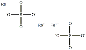 Rubidium iron(II) sulfate 구조식 이미지