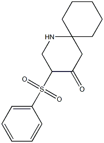 3-Phenylsulfonyl-1-azaspiro[5.5]undecan-4-one 구조식 이미지