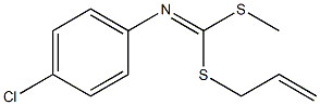 N-[[(2-Propenyl)thio](methylthio)methylene]-4-chloroaniline 구조식 이미지