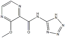 3-Methoxy-N-(1H-tetrazol-5-yl)pyrazine-2-carboxamide 구조식 이미지