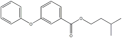 m-Phenoxybenzoic acid isopentyl ester 구조식 이미지