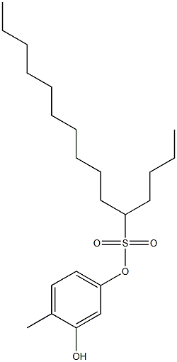 5-Pentadecanesulfonic acid 3-hydroxy-4-methylphenyl ester 구조식 이미지