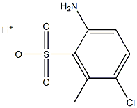 2-Amino-5-chloro-6-methylbenzenesulfonic acid lithium salt Structure