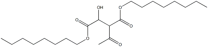 3-Acetyl-L-malic acid dioctyl ester Structure