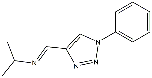 1-Phenyl-4-[(isopropylimino)methyl]-1H-1,2,3-triazole 구조식 이미지