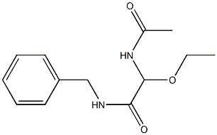 N-Benzyl-2-(acetylamino)-2-ethoxyacetamide 구조식 이미지