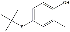 4-(tert-Butylthio)-2-methylphenol 구조식 이미지