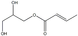 (E)-2-Butenoic acid 2,3-dihydroxypropyl ester Structure
