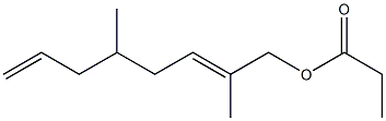 Propionic acid 2,5-dimethyl-2,7-octadienyl ester Structure