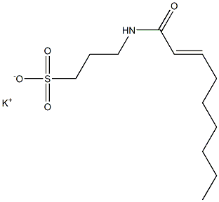 3-(2-Nonenoylamino)-1-propanesulfonic acid potassium salt Structure