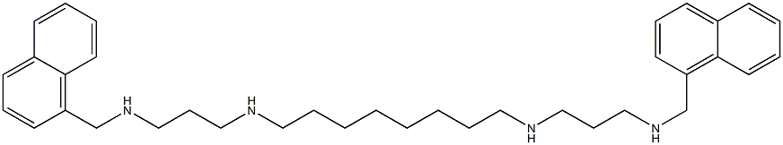 N,N'-Bis[3-[1-naphthalenylmethylamino]propyl]-1,8-octanediamine Structure