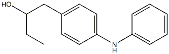 4-(2-Hydroxybutyl)phenylphenylamine Structure