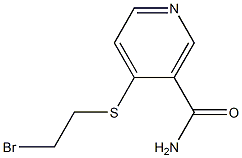 4-(2-Bromoethylthio)nicotinamide Structure