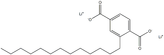 2-Tridecylterephthalic acid dilithium salt 구조식 이미지