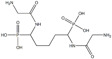 [1,5-Bis[(aminoacetyl)amino]pentane-1,5-diyl]bisphosphonic acid 구조식 이미지