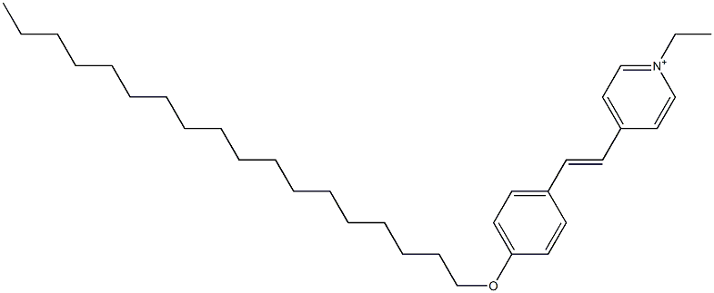 1-Ethyl-4-(4-octadecyloxystyryl)pyridinium 구조식 이미지