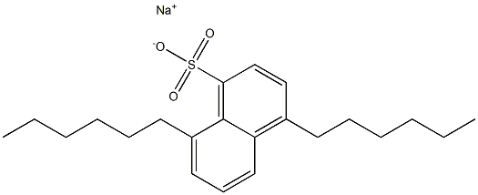 4,8-Dihexyl-1-naphthalenesulfonic acid sodium salt 구조식 이미지