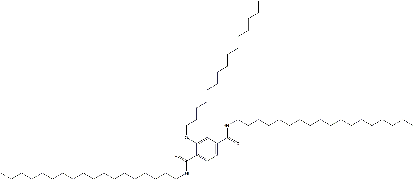2-(Pentadecyloxy)-N,N'-dioctadecylterephthalamide 구조식 이미지