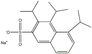 3,4,5-Triisopropyl-2-naphthalenesulfonic acid sodium salt Structure