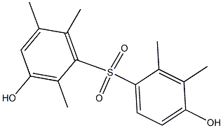 3,4'-Dihydroxy-2,2',3',5,6-pentamethyl[sulfonylbisbenzene] Structure