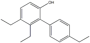 3,4-Diethyl-2-(4-ethylphenyl)phenol Structure