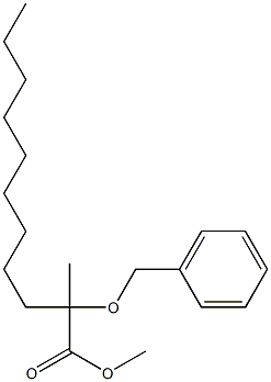 2-Benzyloxy-2-methylundecanoic acid methyl ester 구조식 이미지